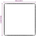 vidaXL Tapis Couloir Gris foncé 100 x 100 cm 100 Polypropylène