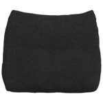 vidaXL Coussin de Dos Noir 60 x 24 x 50 cm tissu