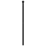 vidaXL Tête de lit métal noir 200 cm