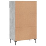 vidaXL Armoire à chaussures gris béton 60x35x105 cm bois d'ingénierie