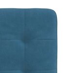 vidaXL Chaises à manger lot de 2 Bleu Velours