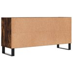 vidaXL Meuble TV chêne fumé 103 5x30x50 cm bois d'ingénierie