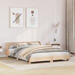 vidaXL Cadre de lit sans matelas 120x200 cm bois de pin massif