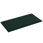 vidaXL Tête de lit murale 12 Pièces Vert foncé Velours