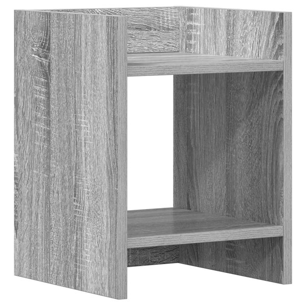 vidaXL Support de Plante Sonoma gris 30 x 30 x 40 cm Bois d'ingénierie