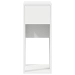 vidaXL Support de tour d'ordinateur avec tiroir blanc 30x44x74 cm