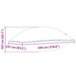 vidaXL Coussin de piscine Bleu 400 x 200 x 140 cm PVC