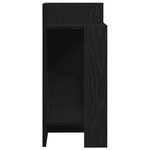 vidaXL Tables d'appoint 2 Pièces avec étagère noir 25 5x27x60 cm