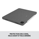 Clavier et étui - tablette - logitech - combo touch ipad air pro 12.9 - apple