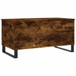 vidaXL Table basse Chêne fumé 90x44 5x45 cm Bois d'ingénierie
