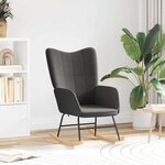 vidaXL Fauteuil relaxant Gris foncé 61 x 78 x 98 cm tissu