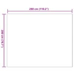 vidaXL Tapis en Fourrure Synthétique de Lapin Olite Rose 200 x 280 cm