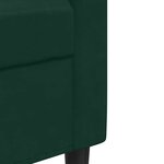 vidaXL Ensemble de canapés 2 Pièces avec coussins Vert foncé Velours