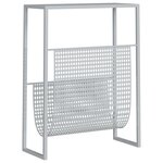 vidaXL Porte-revue Argenté 35x15x45 cm Acier