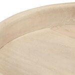 vidaXL Tables basses rondes 3 Pièces bois de manguier massif