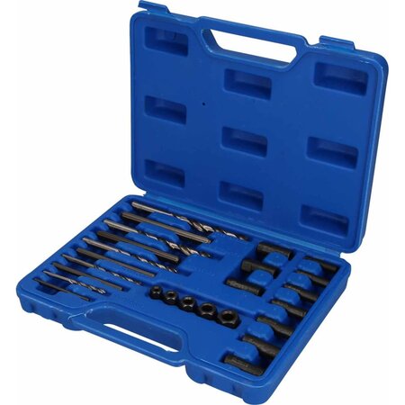 Brilliant tools kit d'extraction de vis et de perçage et guidage 25pièces