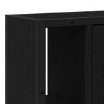 vidaXL Armoire de salle de bain avec miroir Chêne noir 60 x 16 x 60 cm Bois d'ingénierie
