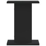 vidaXL Supports pour plantes 2 Pièces noir 30x30x40 cm bois d'ingénierie