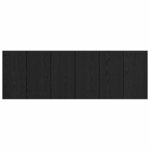 vidaXL Tête de lit avec armoire Chêne noir 337 x 32 5 x 80 cm