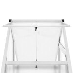 vidaXL Serre avec cadre de base argent 169x58x195 cm aluminium