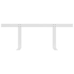 vidaXL Dossier pour canapé palette Blanc 110 cm Fer