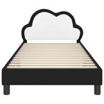 vidaXL Cadre de lit avec tête de lit Noir 80 x 200 cm PU