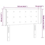 vidaXL Tête de lit avec oreilles Cappuccino 103x16x78/88 cm Similicuir