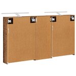 vidaXL Ensemble de Meubles de Salle de Bain 3 Pièces 130 x 14 5 x 70 cm