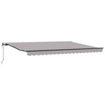 vidaXL Store retractable gris clair 450 x 350 cm