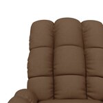 vidaXL Fauteuil de massage Marron Tissu