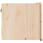 vidaXL Table de chevet Marron 39 x 34 x 33 cm Bois massif en pin