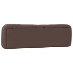 vidaXL Coussin de tête de lit Hvar marron 180 cm similicuir