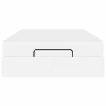vidaXL Cadre de lit avec matelas avec matelas 2 Pièces Blanc PVC