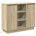 vidaXL Buffet Chêne Sonoma 90 x 32 x 75 cm Bois d'ingénierie