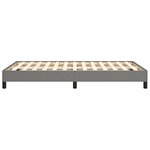 vidaXL Cadre de lit sans matelas gris foncé 120x200 cm tissu