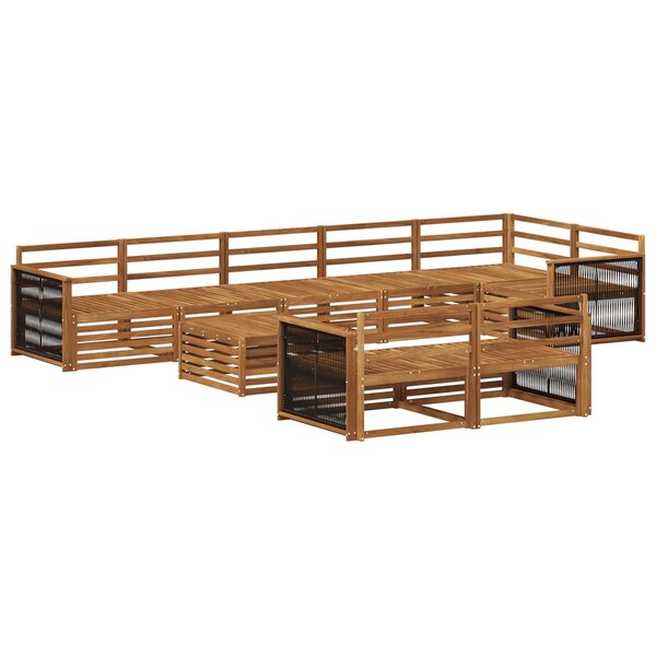 vidaXL Ensemble de canapés d'extérieur 9 pc