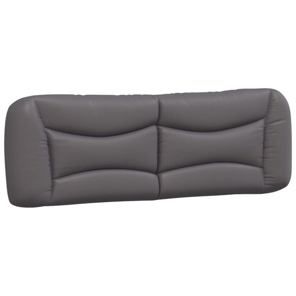 vidaXL Coussin de tête de lit Hvar gris 160 cm similicuir