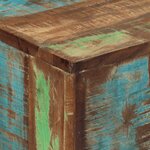 vidaXL Table console 110x30x75 cm bois massif de récupération et fer
