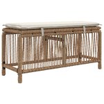 vidaXL Ensemble de salle à manger pour jardin 3 Pièces Beige et crème