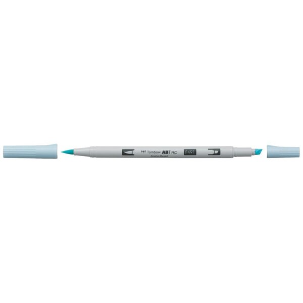 Marqueur base alcool double pointe abt pro 491 bleu glacier tombow