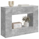 vidaXL Table console Gris Béton 101 x 29 x 74 cm Bois d’ingénierie