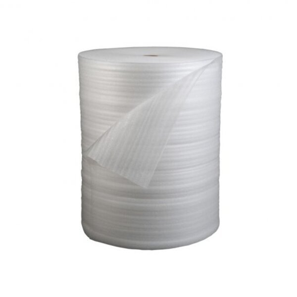Lot de 2 rouleaux film feuilles de mousse - 50 cm x 500 m x 1 mm | papier mousse emballage déménagement
