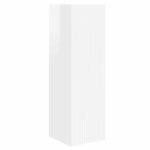 vidaXL Ensemble meuble TV 3 Pièces Blanc brillant Bois d'ingénierie