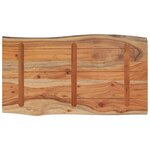 vidaXL Table d'appoint 70x40x2 5cm bois massif acacia bordure assortie