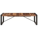 vidaXL Table basse 140x70x40 cm Bois solide