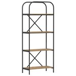 vidaXL Étagère chêne artisanal 60 x 30 x 146 cm Bois d'ingénierie