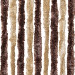 vidaXL Moustiquaire Beige et marron clair 100x220 cm Chenille