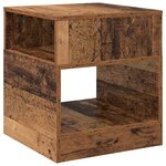 vidaXL Table d'appoint 2 Pièces Bois ancien 40 5 x 40 x 45 cm