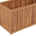 vidaXL Lit surélevé 100x50x50 cm Bois de teck solide