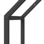 vidaXL Portant de bois chauffage noir 40x25x60 cm